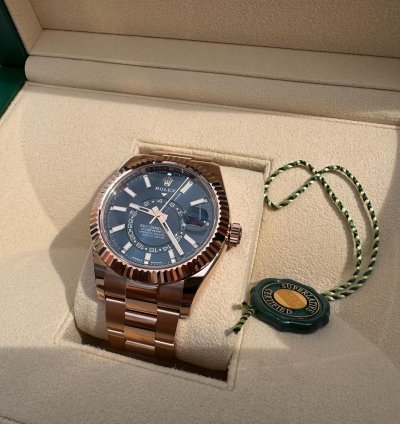 Rolex Sky-dweller 336935 Rose Gold Blue New In Stock