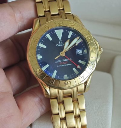 Omega Seamaster Diver 300 Gmt Full Gold Omega Watch
