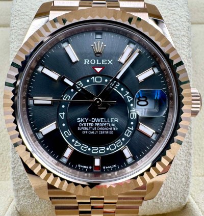 Rolex Sky-dweller 336935 Rose Gold Rhodium Dial Jubilee Bracelet Unworn 2024