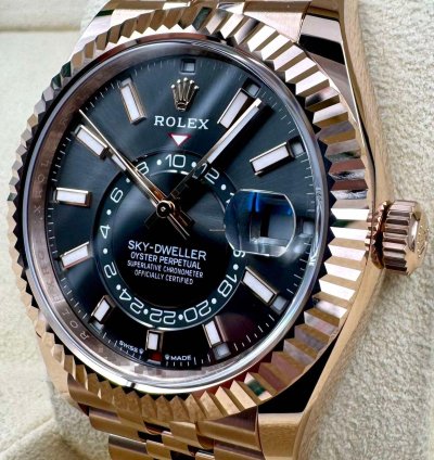 Rolex Sky-dweller 336935 Rose Gold Rhodium Dial Jubilee Bracelet Unworn 2024