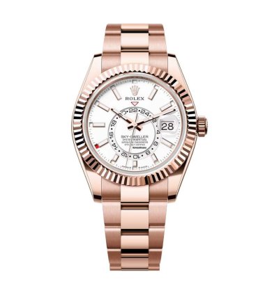 Rolex Sky-dweller 336935 Rose Gold White Dial Oyster Bracelet Unworn 2024
