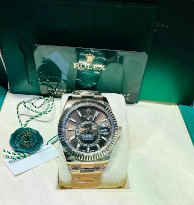 Rolex Sky-dweller 336935 Sky-dweller 42mm 18k Rose Gold Chocolate Brown Dial Oyster
