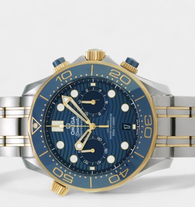 Omega Seamaster Diver 300 Master Co-axial 210 20 44 51 03 001 Steel Gold 44 Box Papers