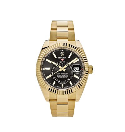 Rolex Sky-dweller 336938 Yellow Gold Black Dial