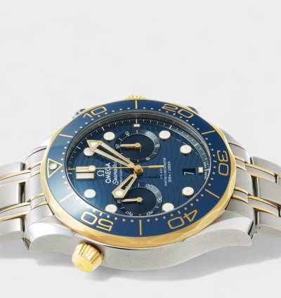 Omega Seamaster Diver 300 Master Co-axial 210 20 44 51 03 001 Steel Gold 44 Box Papers