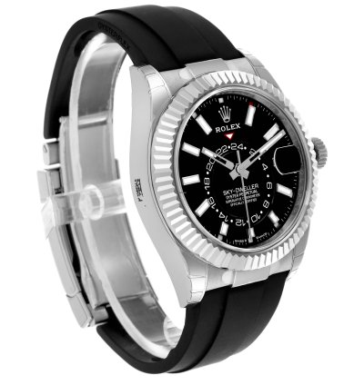 Rolex Sky-dweller 42 Black Dial White Gold Mens Watch 336239 Unworn