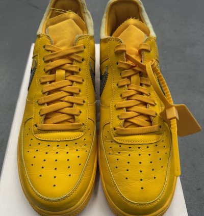 2022 Nike Air Force 1 Low Off-white Ica University Gold