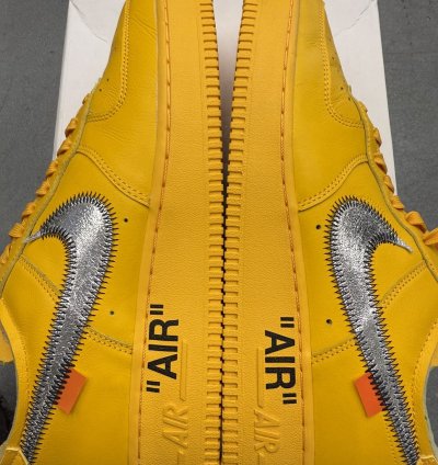 2022 Nike Air Force 1 Low Off-white Ica University Gold