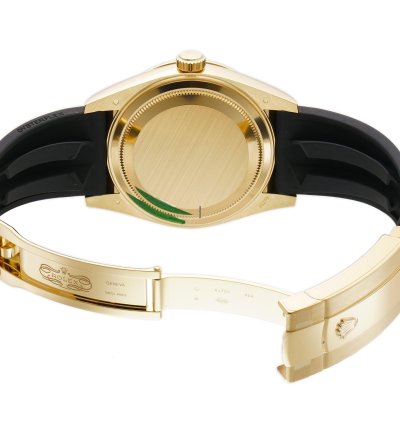 Rolex Sky-dweller 42mm 18k Yellow Gold Black Dial Oysterflex