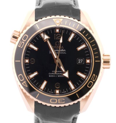 Omega Seamaster Planet Ocean 45 5mm Black 18k Gold 232 63 46 21 01 001 Watch Box