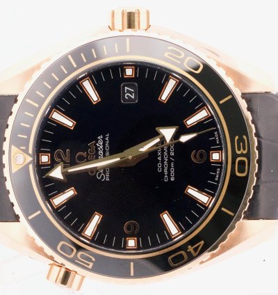 Omega Seamaster Planet Ocean 45 5mm Black 18k Gold 232 63 46 21 01 001 Watch Box