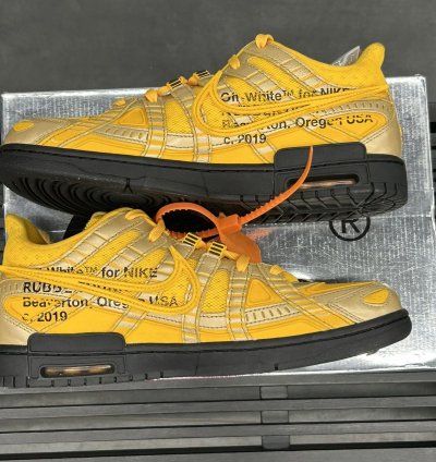 69497 Nike Air Rubber Dunk Off-white University Gold