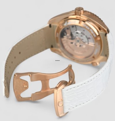 Omega Seamaster Planet Ocean Automatic White Dial 18kt Rose Gold Unisex Watch