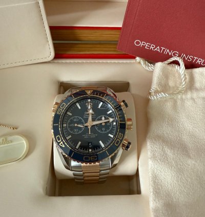Omega Seamaster Planet Ocean Chronograph Complete Set