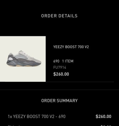 Yeezy Boost 700 V2 deadstock