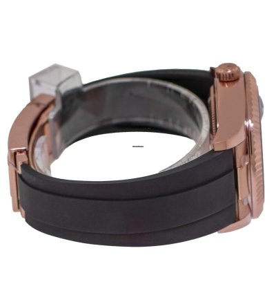 Rolex Sky-dweller 42mm Everose Gold Chocolate Index Dial Fluted Bezel 326235