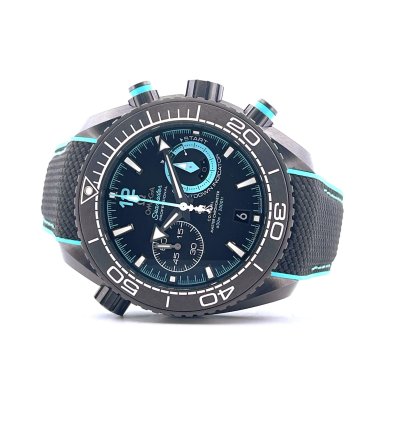 Omega Seamaster Planet Ocean Chronograph Entz Deep Black Nearly Unworn Full Set 2024
