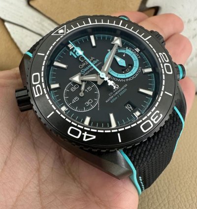 Omega Seamaster Planet Ocean Chronograph Etnz Deep Black 600m