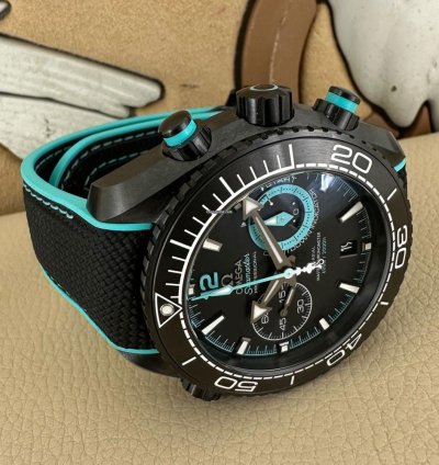 Omega Seamaster Planet Ocean Chronograph Etnz Deep Black 600m