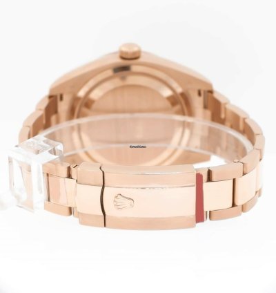 Rolex Sky-dweller 42mm Everose Gold White Index Dial Fluted Bezel 326935