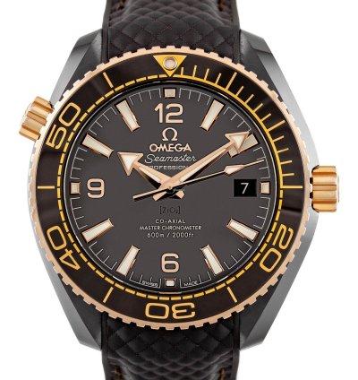 Omega Seamaster Planet Ocean Deep Brown Ceramic Rose Gold 18k Ref 215 62 40 20 13 001 Full Set