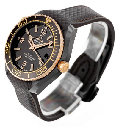 Omega Seamaster Planet Ocean Deep Brown Ceramic Rose Gold 18k Ref 215 62 40 20 13 001 Full Set