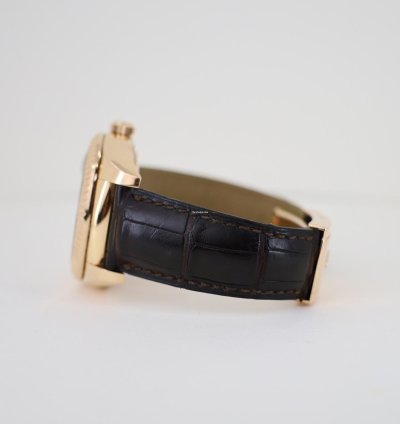 Rolex Sky-dweller 42mm Fluted Bezel Chocolate Sunray Arabic Dial Leather Band 326135