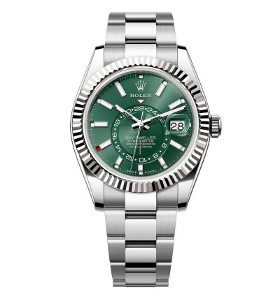Rolex Sky-dweller 42mm Green Dial Oyster Bracelet 336934