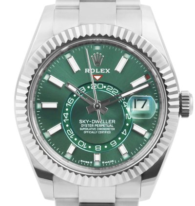 Rolex Sky-dweller 42mm Green Dial Ref 336934 - Full Set - 2024 - Unworn