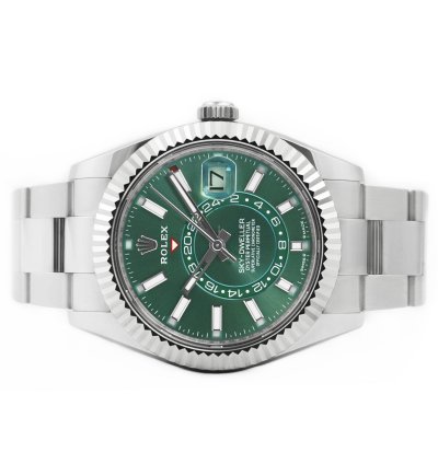 Rolex Sky-dweller 42mm Green Dial Ref 336934 - Full Set - 2024 - Unworn