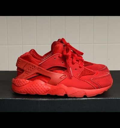Youth Nike Air Huarache Run Triple Red Shoes Size 13c Nice