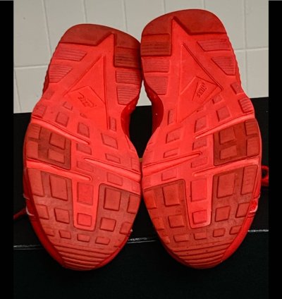 Youth Nike Air Huarache Run Triple Red Shoes Size 13c Nice