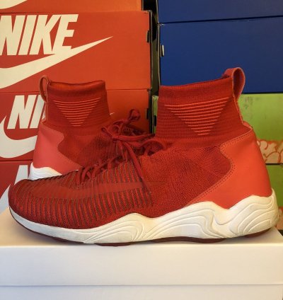Zoom Air Mercurial Xi Flyknit University Red Us11