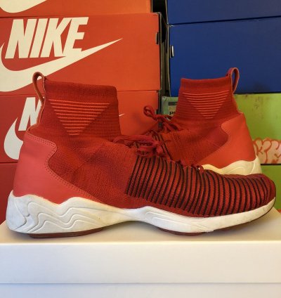 Zoom Air Mercurial Xi Flyknit University Red Us11