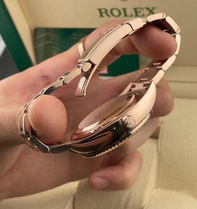 Rolex Sky-dweller 42mm White Dial Rose Gold