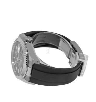 Rolex Sky-dweller 42mm White Gold Black Index Dial Fluted Bezel 336239