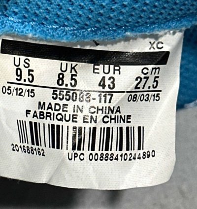 Air Jordan 1 Retro High Og Unc 15 Size 9 5