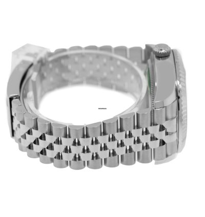 Rolex Sky-dweller 42mm White Gold Steel Green Index Dial Fluted Bezel 336934