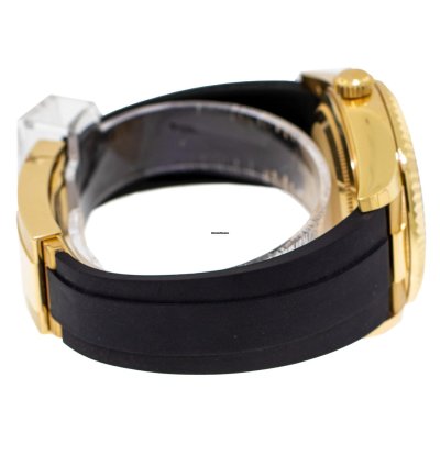 Rolex Sky-dweller 42mm Yellow Gold Black Index Dial Fluted Bezel 326238