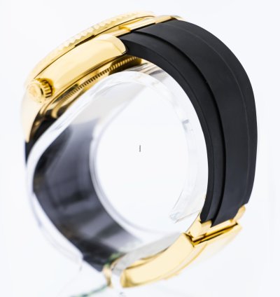 Rolex Sky-dweller 42mm Yellow Gold Champagne Index Dial Fluted Bezel 326238