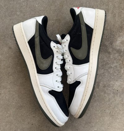 Air Jordan 1 Retro Low Travis Scott Olive Size 14w 12 5m