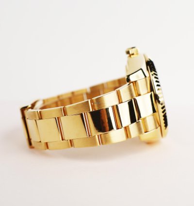 Rolex Sky-dweller 42mm Yellow Gold Fluted Bezel Champagne Arabic Dial 326938