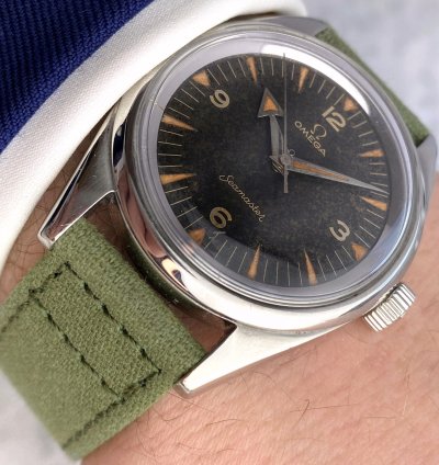 Omega Seamaster Railmaster Broad Arrow Seamaster Railmaster 2914 Vintage Paf Pakistani Airforce Chocolate Dial Extract 2914