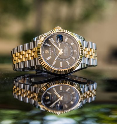 Rolex Sky-dweller Black Dial - Two Tone Jubilee