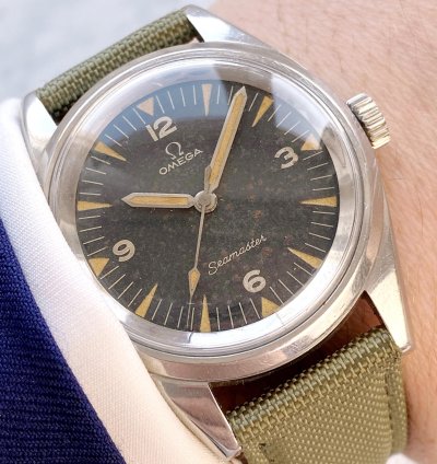 Omega Seamaster Railmaster Extrem Seltene Seamaster Railmaster Paf Tropical Dial 135004 Extract Pakistan Air Force 135 004