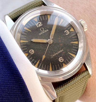 Omega Seamaster Railmaster Extrem Seltene Seamaster Railmaster Paf Tropical Dial 135004 Extract Pakistan Air Force 135 004