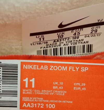 Zoom Fly Sp Breaking2 Aa3172-100 Us11 White Sail Crimson