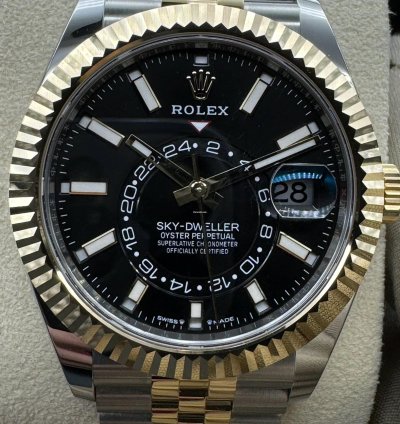 Rolex Sky-dweller Black Dial Unworn