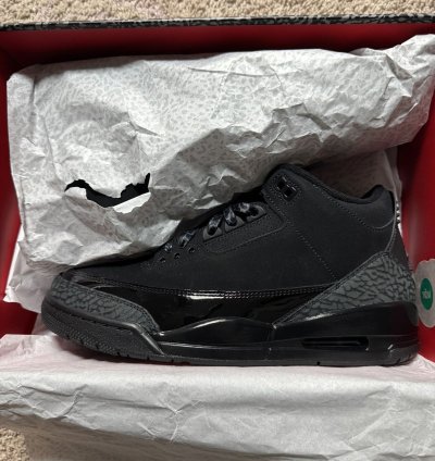 Air Jordan 3 Black Cat Size 9 5