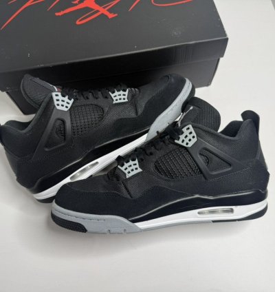 Air Jordan 4 Black Canvas
